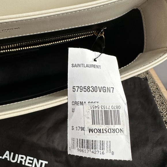 NWT Saint Laurent Joan Quilted Leather Shoulder Bag - Picture 9 of 17